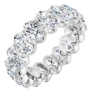 14K White Gold 6 3/4 CTW Lab-Grown Diamond Eternity Band Size 7.5