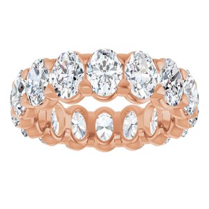14K Rose Gold 4 CTW Lab-Grown Diamond Eternity Band Size 4