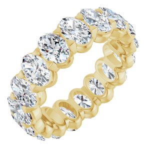 14K Yellow Gold 6 3/4 CTW Lab-Grown Diamond Eternity Band Size 8