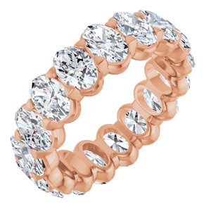 14K Rose Gold 6 3/4 CTW Lab-Grown Diamond Eternity Band Size 8