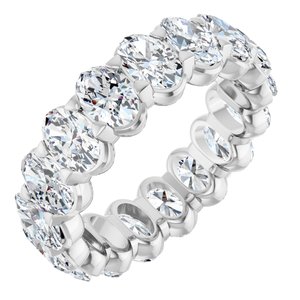 14K White Gold 6 3/4 CTW Lab-Grown Diamond Eternity Band Size 8