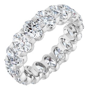 14K White Gold 4 1/3 CTW Lab-Grown Diamond Eternity Band Size 5.5