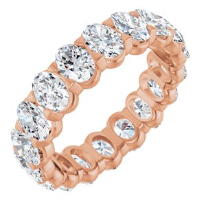14K Rose Gold 4 3/4 CTW Natural Diamond Eternity Band Size 7.5