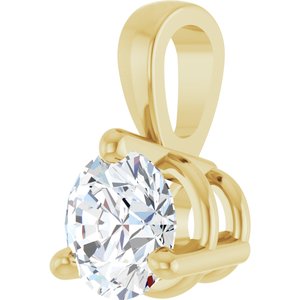 14K Yellow Gold 1/4 CTW Natural Diamond Pendant