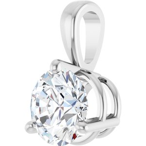 Platinum 1/2 CTW Natural Diamond Pendant