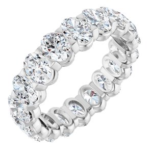 Platinum 4 1/2 CTW Lab-Grown Diamond Eternity Band Size 7