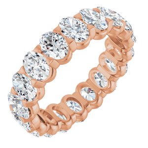 14K Rose Gold 4 1/2 CTW Lab-Grown Diamond Eternity Band Size 7
