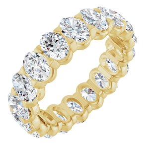 14K Yellow Gold 4 1/2 CTW Lab-Grown Diamond Eternity Band Size 7