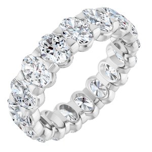 14K White Gold 4 1/3 CTW Lab-Grown Diamond Eternity Band Size 6