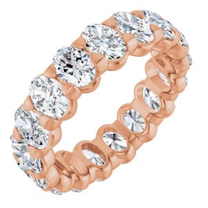 14K Rose Gold 4 1/3 CTW Natural Diamond Eternity Band Size 6