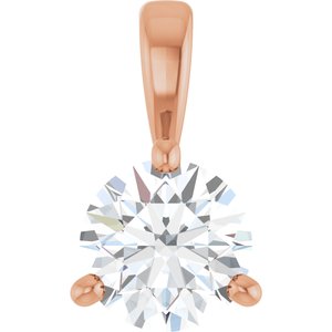 14K Rose Gold 1/2 CTW Natural Diamond Pendant