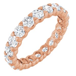 14K Rose Gold 1 1/2 CTW Natural Diamond Eternity Band Size 4