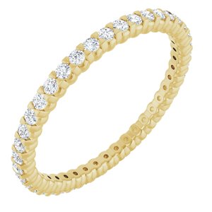 14K Yellow Gold 3/8 CTW Lab-Grown Diamond Eternity Band Size 5.5