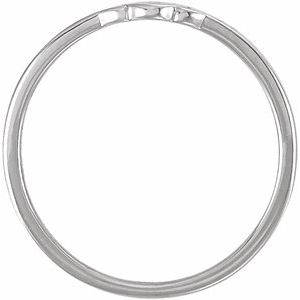 Sterling Silver Oval Youth Cross Signet Ring