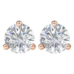 14K Rose Gold 1 CTW Natural Diamond Stud Earrings