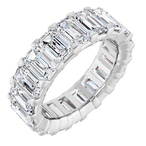 14K White Gold 6 CTW Lab-Grown Diamond Eternity Band Size 4