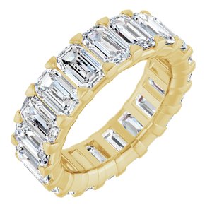 14K Yellow Gold 6 CTW Lab-Grown Diamond Eternity Band Size 4