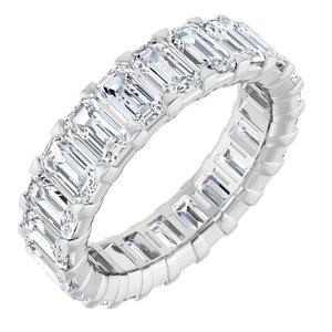 14K White Gold 6 3/4 CTW Lab-Grown Diamond Eternity Band Size 7.5