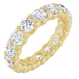 14K Yellow Gold 2 1/3 CTW Lab-Grown Diamond Eternity Band Size 4