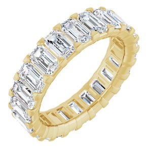 14K Yellow Gold 6 3/4 CTW Natural Diamond Eternity Band Size 8
