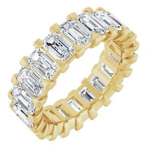 14K Yellow Gold 6 1/2 CTW Natural Diamond Eternity Band Size 6
