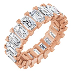 14K Rose Gold 6 1/2 CTW Lab-Grown Diamond Eternity Band Size 6