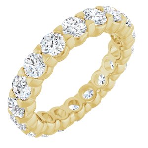 14K Yellow Gold 2 3/4 CTW Lab-Grown Diamond Eternity Band Size 6.5