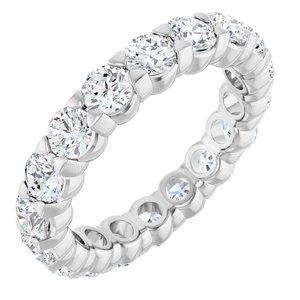 14K White Gold 2 3/4 CTW Lab-Grown Diamond Eternity Band Size 6.5