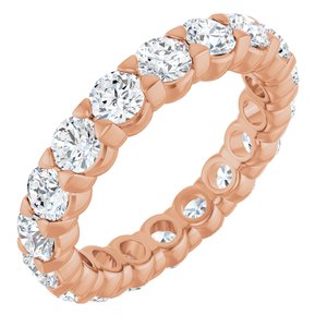14K Rose Gold 2 3/4 CTW Natural Diamond Eternity Band Size 6.5