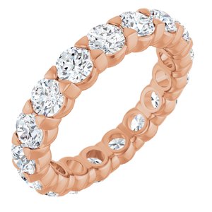 14K Rose Gold 2 1/2 CTW Lab-Grown Diamond Eternity Band Size 5.5