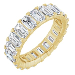 14K Yellow Gold 6 3/4 CTW Natural Diamond Eternity Band Size 7