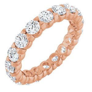 14K Rose Gold 2 9/10 CTW Natural Diamond Eternity Band Size 8