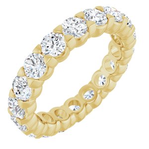 14K Yellow Gold 2 3/4 CTW Lab-Grown Diamond Eternity Band Size 6