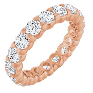 14K Rose Gold 2 3/4 CTW Natural Diamond Eternity Band Size 6