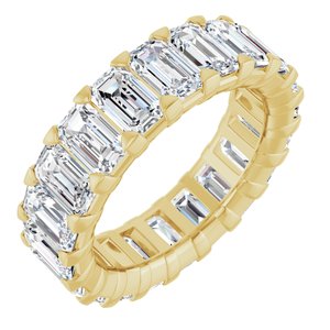 14K Yellow Gold 6 1/2 CTW Natural Diamond Eternity Band Size 5