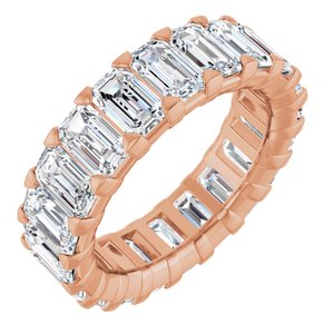 14K Rose Gold 6 1/2 CTW Natural Diamond Eternity Band Size 5