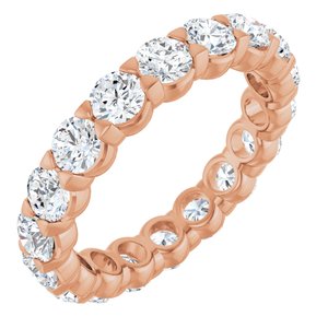 14K Rose Gold 2 3/4 CTW Natural Diamond Eternity Band Size 7