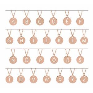 14K Rose Gold Initial D 16-18" Necklace