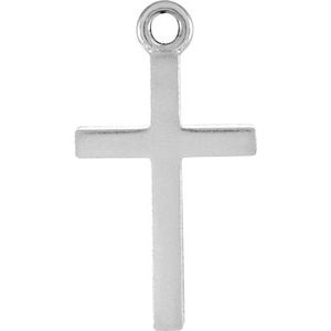 Sterling Silver Posh MommyÂ® Cross Dangle