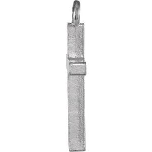14K White Gold Posh MommyÂ® Cross Dangle