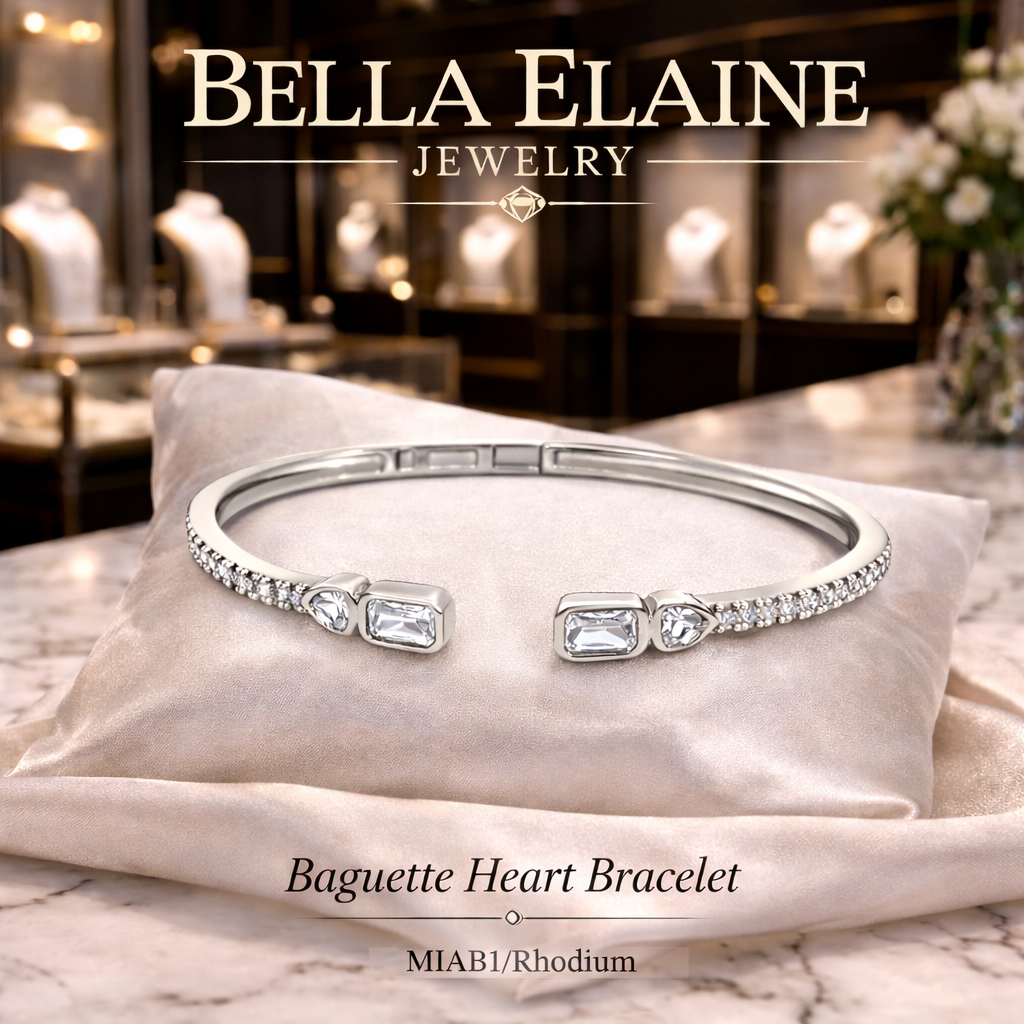 Baguette Heart Bracelet