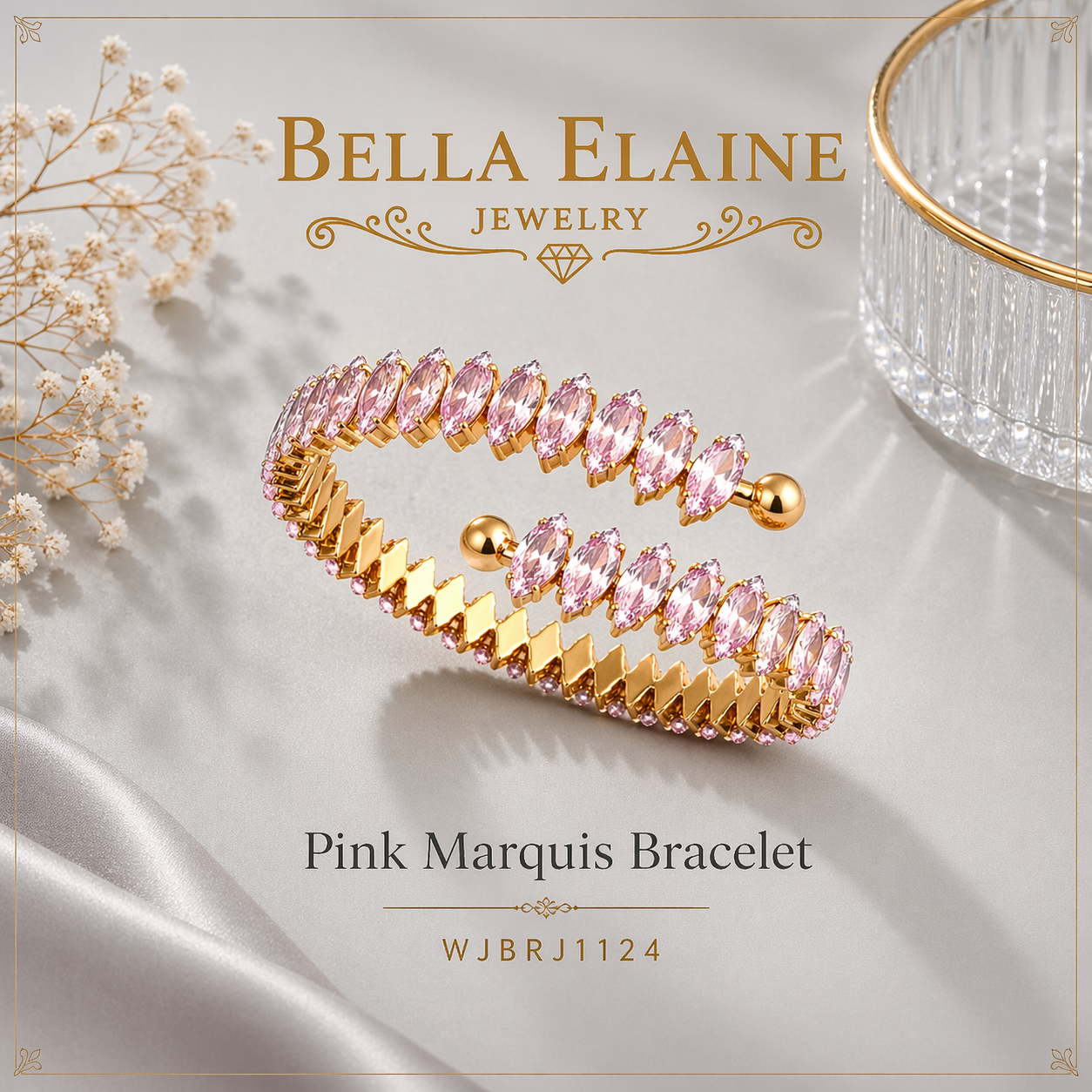 Pink Marquis Bracelet