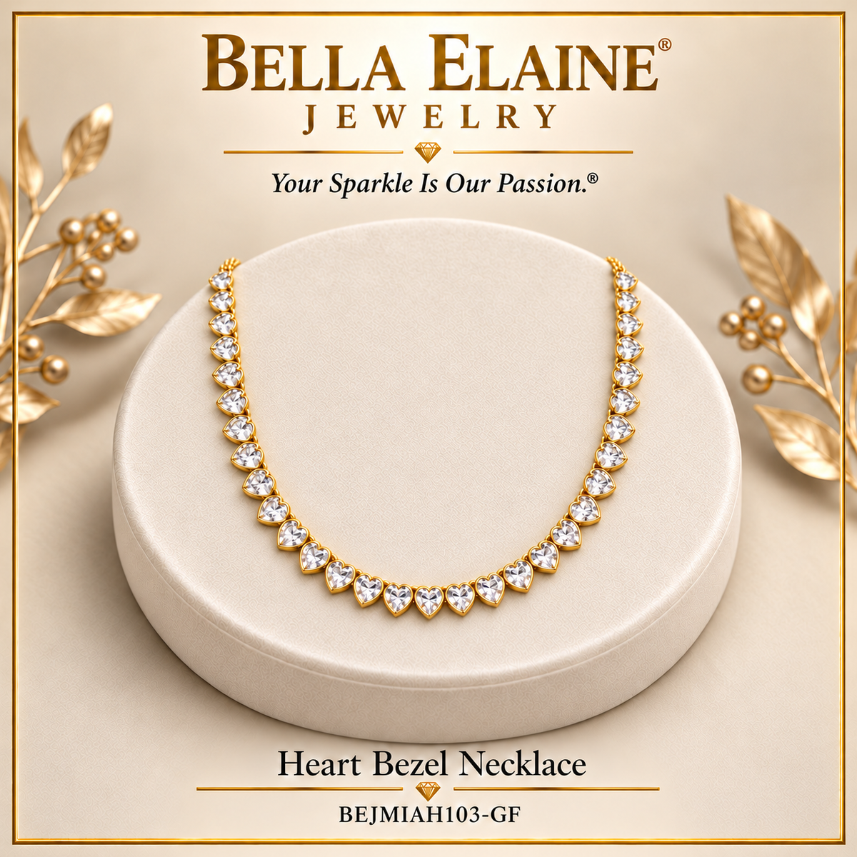 Heart Bezel Necklace