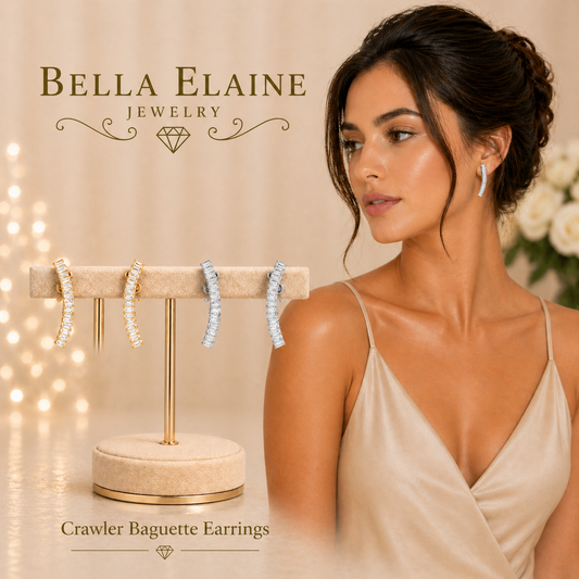 Crawler Baguette Earrings