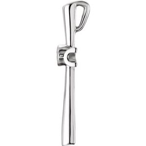 14K White Gold .04 CTW Natural Diamond Cross Pendant