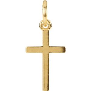 14K Yellow Gold Posh MommyÂ® Cross Charm/Pendant