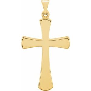 14K Yellow Gold Cross Pendant