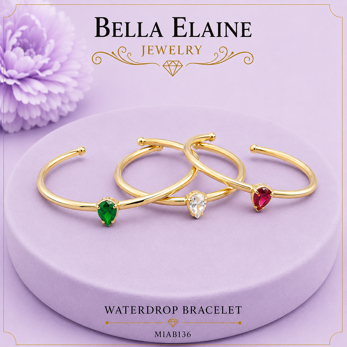 Waterdrop Cuff Bracelet
