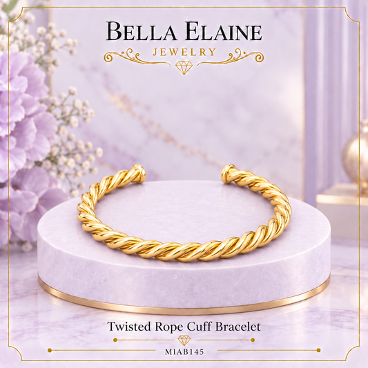 Twisted Rope Cuff Bracelet
