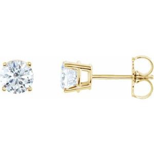 14K Yellow Gold 2 CTW Natural Diamond Earrings